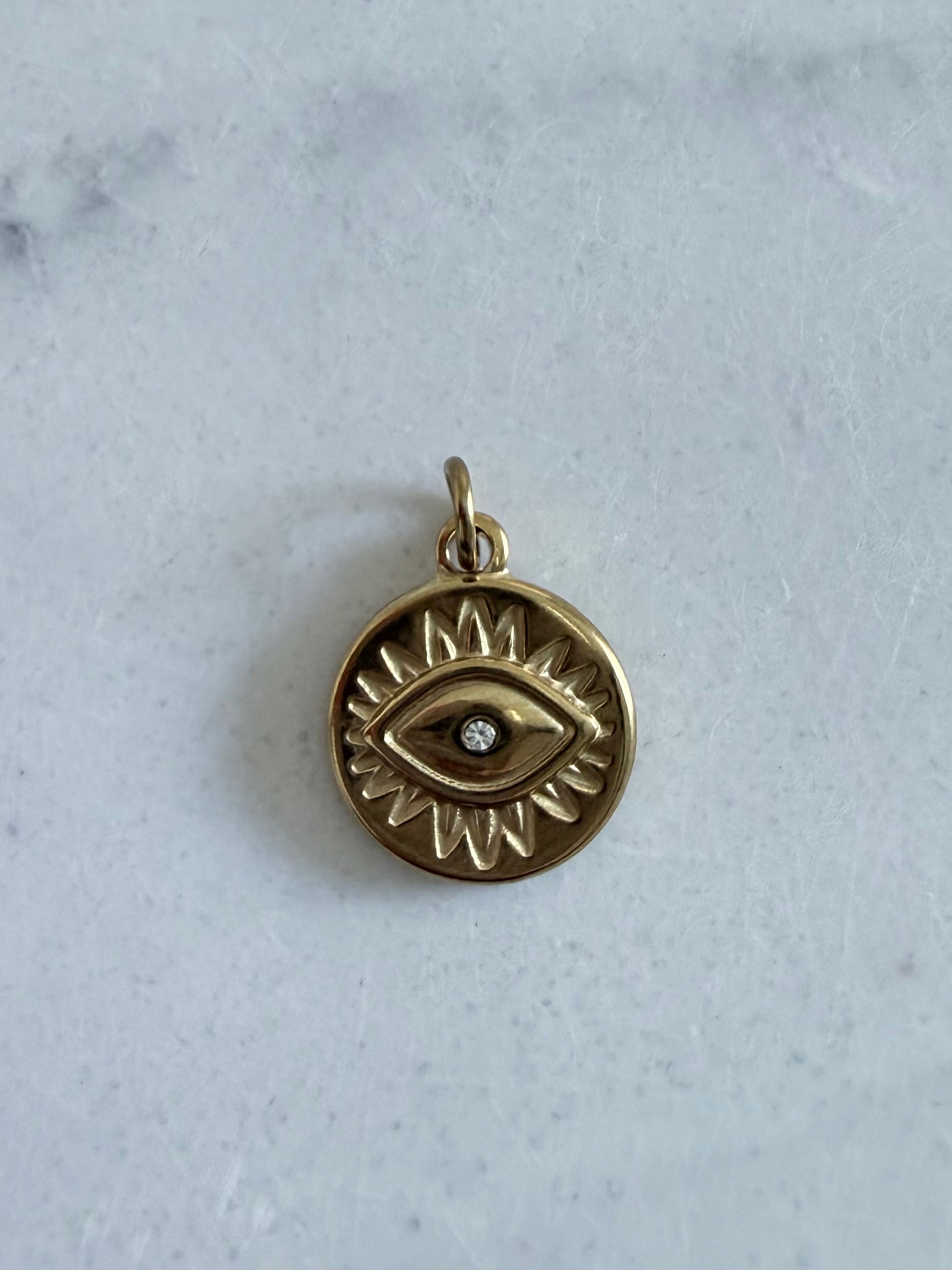 Aura Charm – Evil Eye Disc ✨