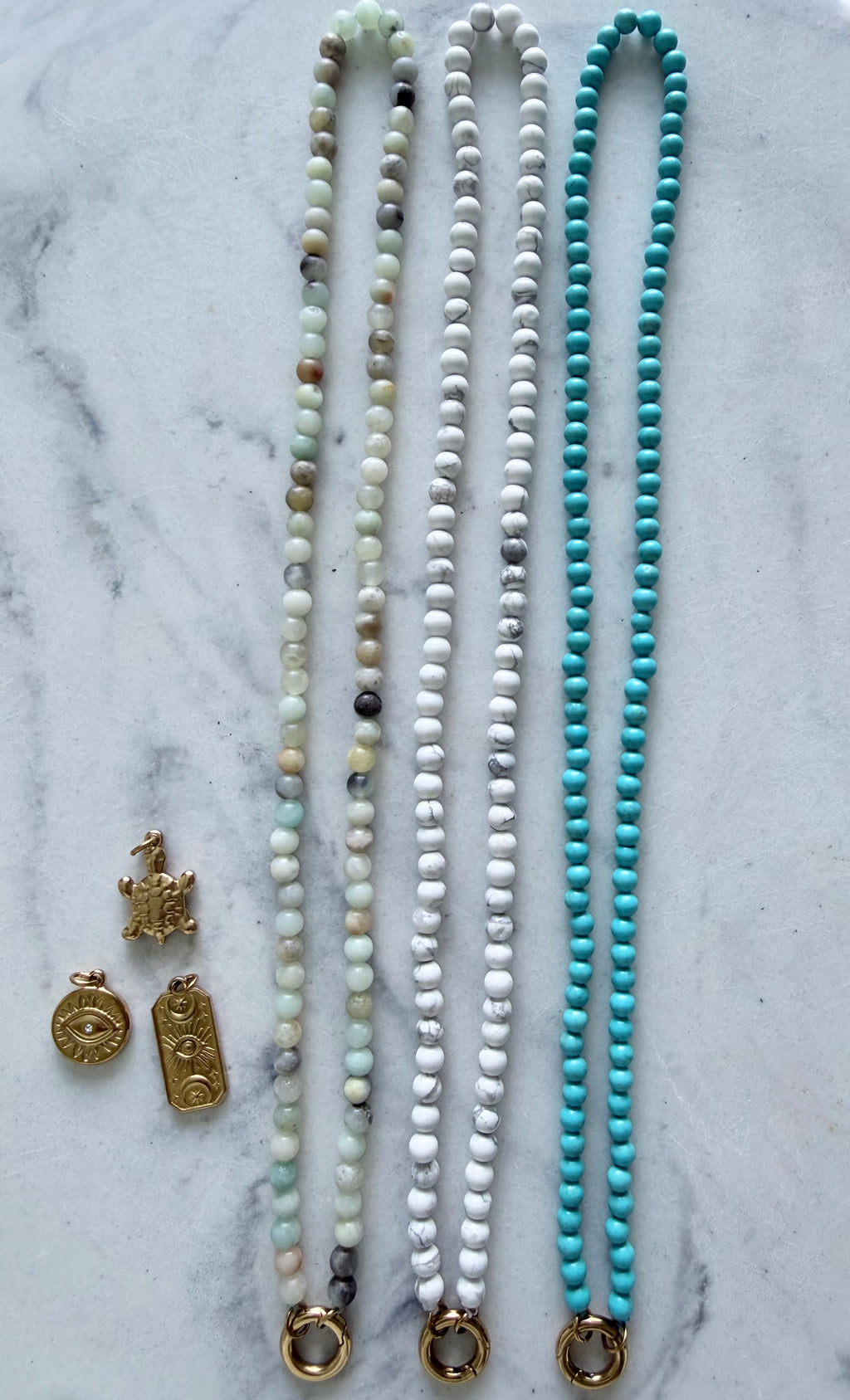 Aura Crystal Beaded Necklace
