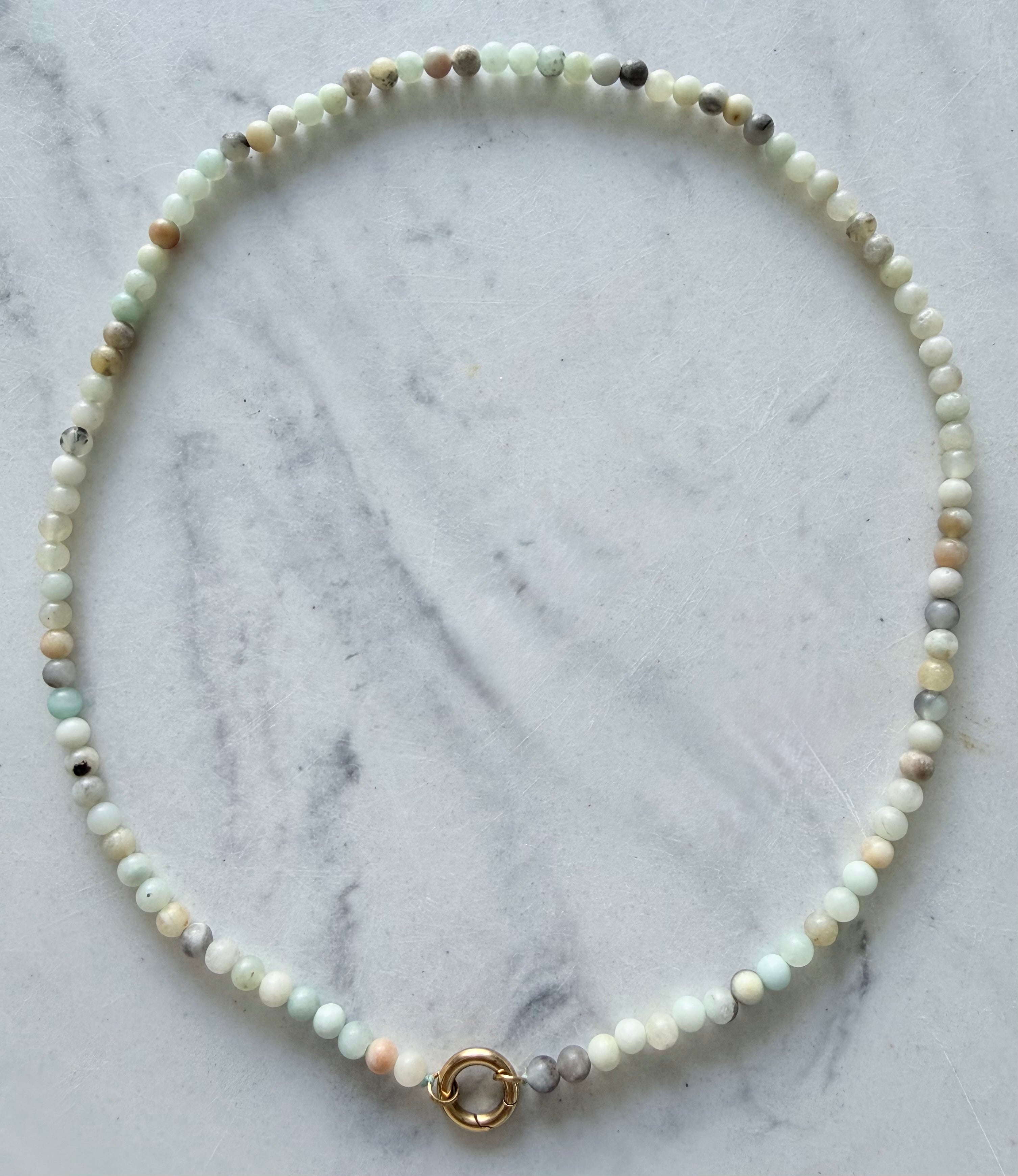 Aura Crystal Beaded Necklace