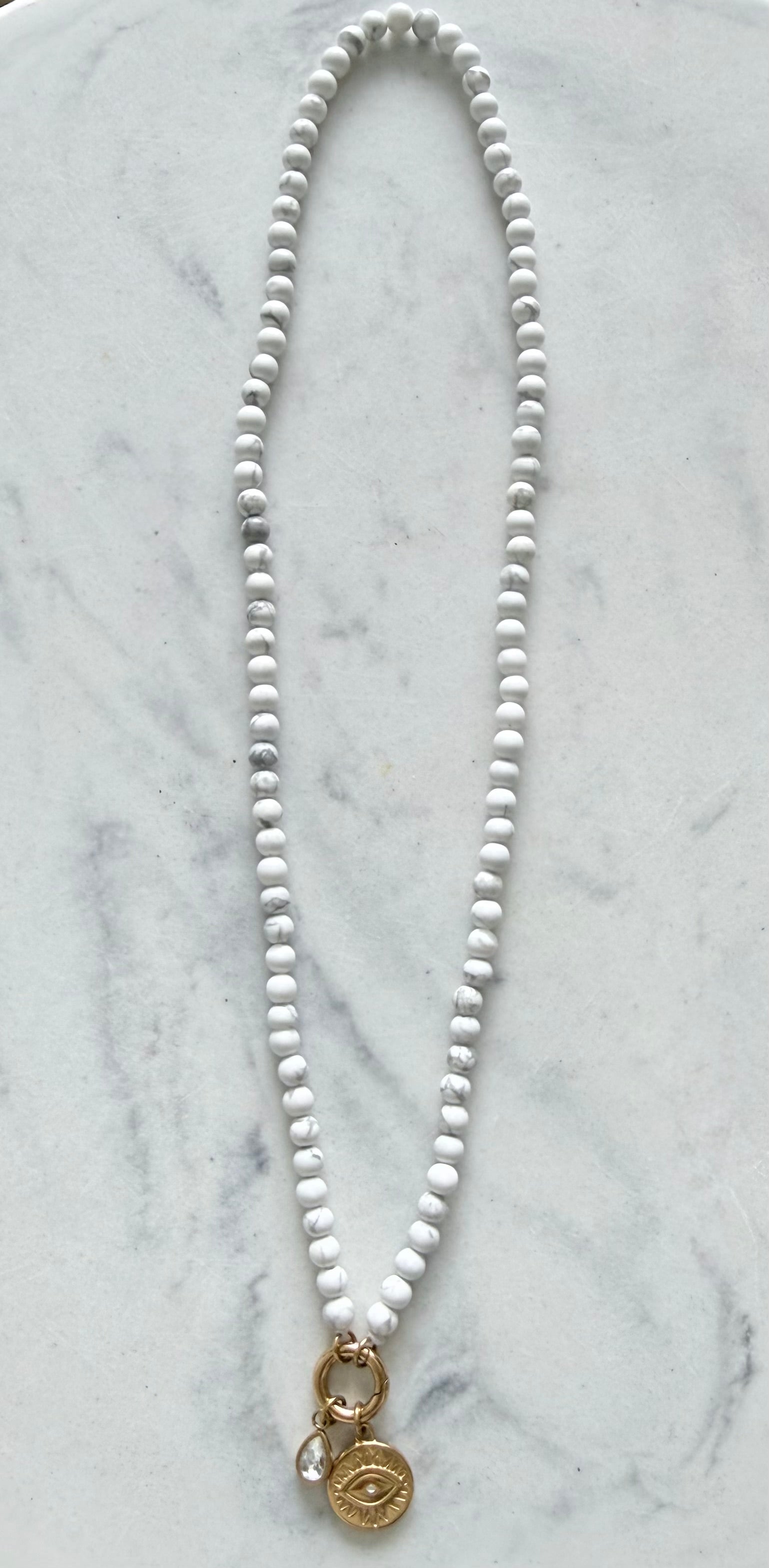 Aura Crystal Beaded Necklace