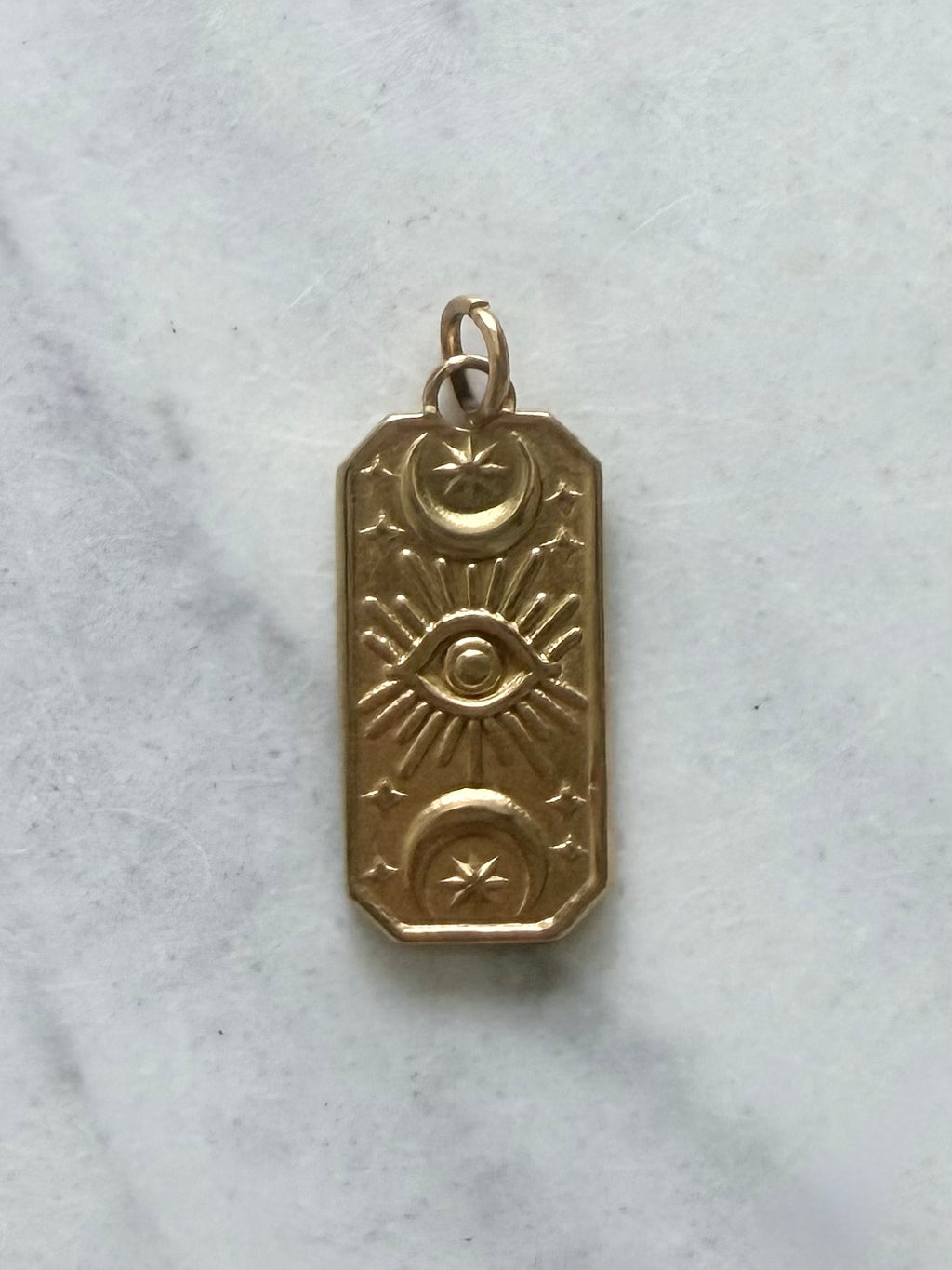 Aura Charm – Mystical Moon Evil Eye ✨