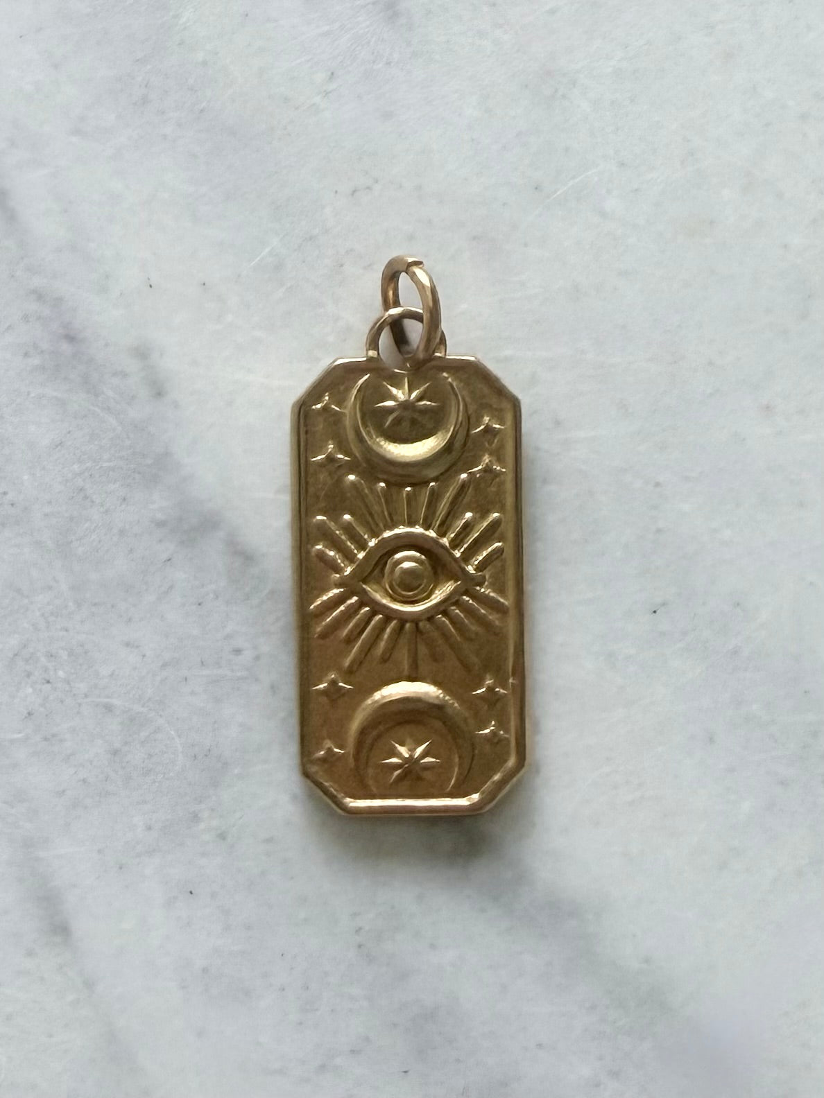Aura Charm – Mystical Moon Evil Eye ✨