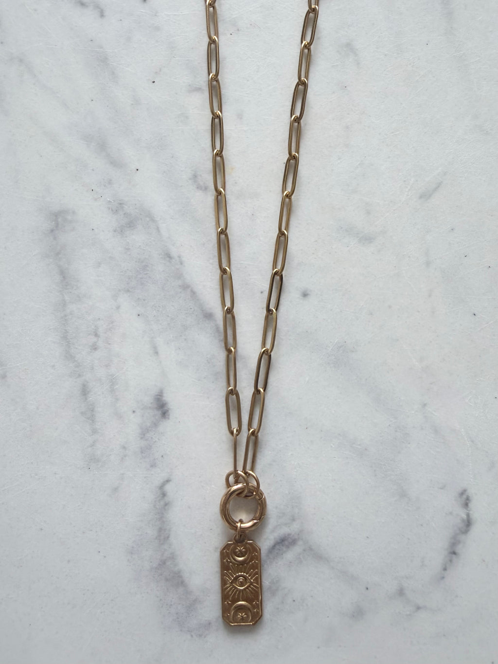 Aura Charm – Mystical Moon Evil Eye ✨