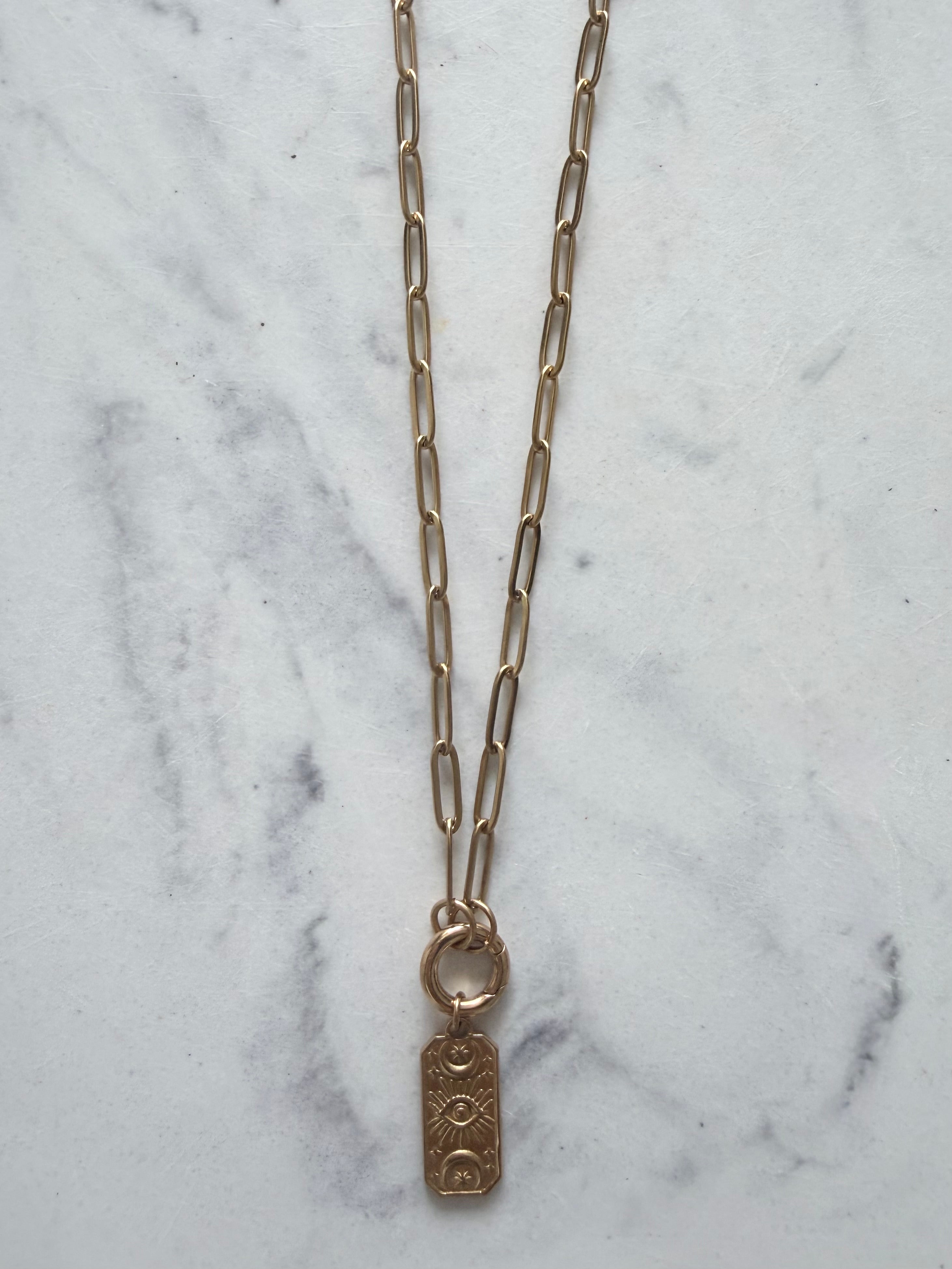 Aura Charm – Mystical Moon Evil Eye ✨