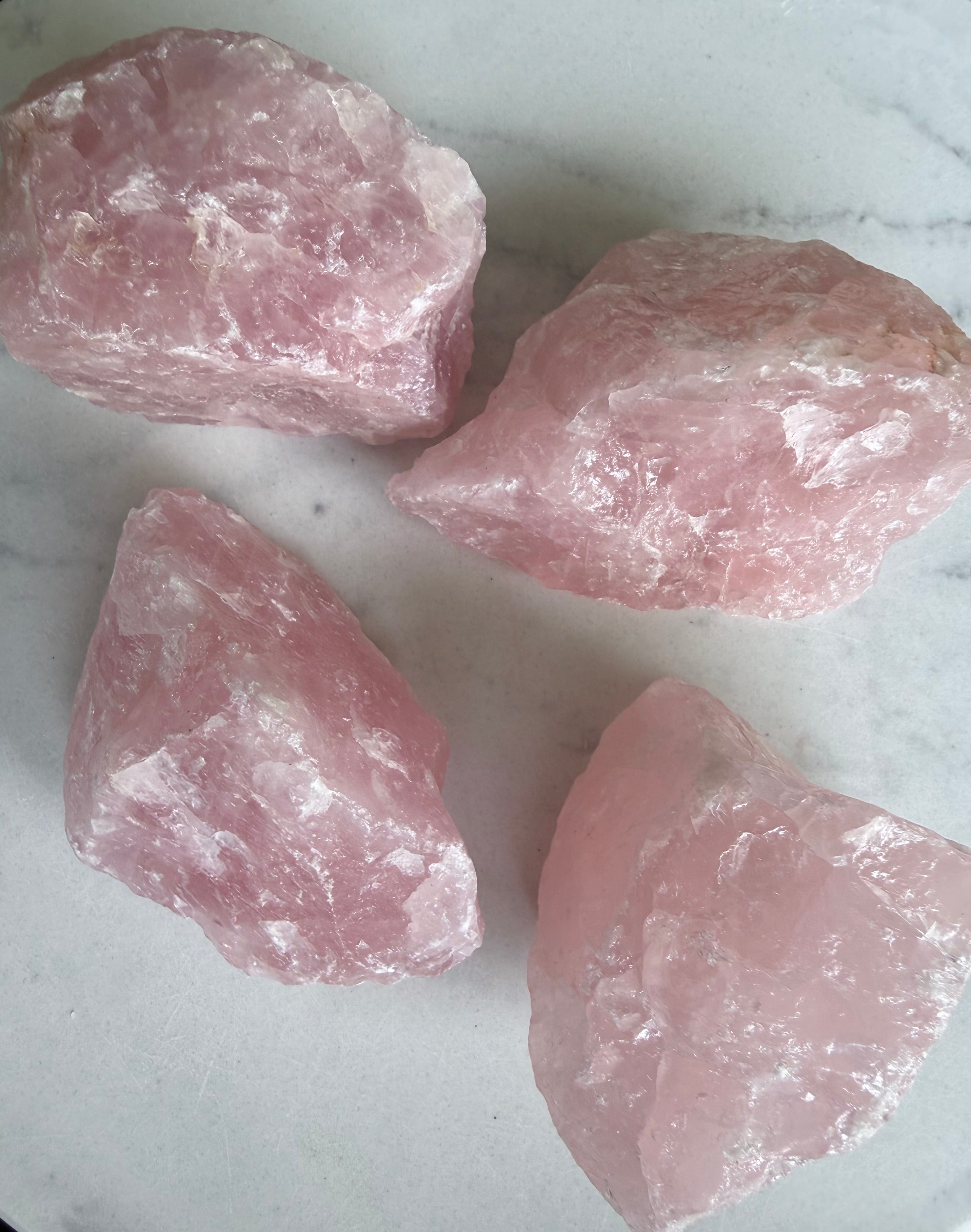 Rose Quartz- Raw Crystal Chunk