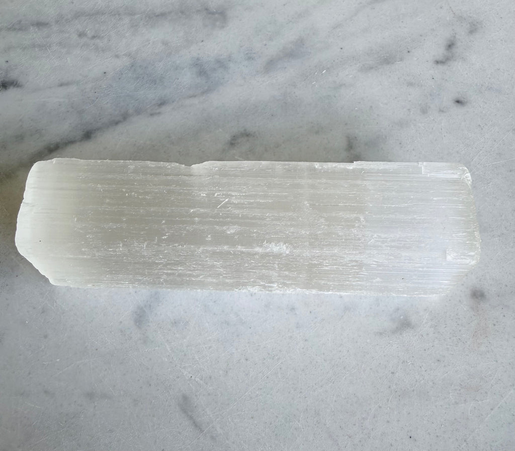Selenite Rough Rod